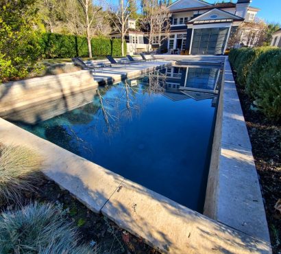 dark bottom pool reflection classic estate